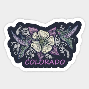 colorado hummingbird Sticker